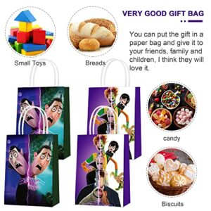 16 Pcs Hotel Transylvania Party Paper Gift Bags, 2 Styles Party Favor Bags for Hotel Transylvania Theme Birthday Party Decorations, Goody Bags Candy Gift Bags for Adults Boy Girl Birthday Party