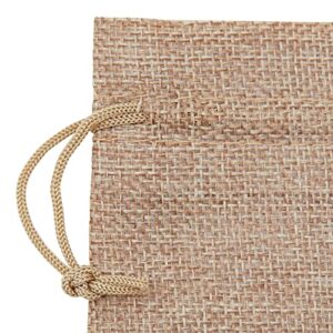 Juvale Burlap Drawstring Bags for Rustic Wedding Party Favors, Birthday (3.7 x 5.5 In, 100 Pack)