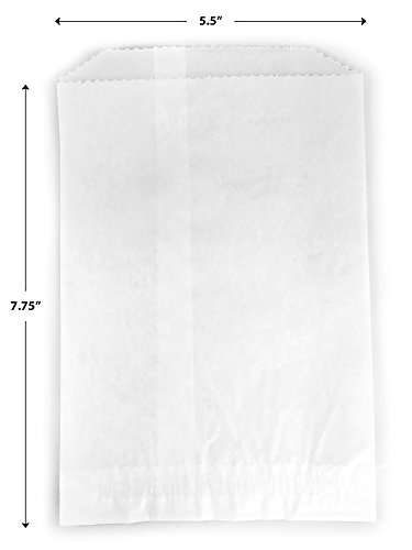 - 100 - Flat Glassine Wax Paper Bags - 5 1/2" x 7 3/4" or 5.5" x 7.75" - Includes JenStampz Top 10 - Large