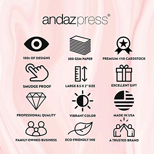 Andaz Press Blush Pink Gold Glitter Girl Baby Shower Party Collection, Water Bottle Label Stickers, 20-Pack