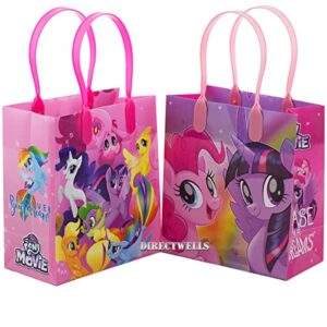 PL Little Pony Adventure and Friendship 12 Party Favor Reusable Goodie Small Gift Bags