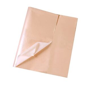 kinbom 30 sheets 19.7×13.8 inch tissue papers, metallic color tissue paper pearlescent shimmer paper wrapping tissue paper for holiday birthday party decoration wedding (peach pink)