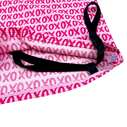 VZWraps XOXO Reusable Fabric Gift Bag for Bridal Shower, Mother's Day or Any Occasion (Large 20 Inches Wide by 27 Inches High)