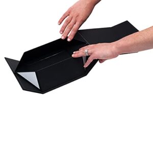 Black Gift Boxes - 15 Pack Small Luxury Collapsible Gift Box with Magnetic Lid for Gift Wrapping, Clothing, Christmas, Holidays, Storage, Organization, Small Businesses & Retail, in Bulk - 6x6x3