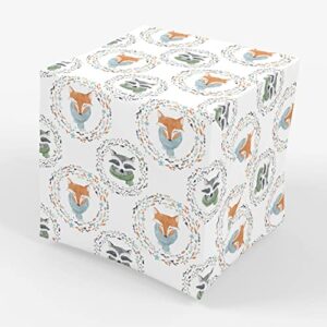 stesha party woodland wrapping paper baby shower birthday gift wrap – 30 x 20 inch (3 sheets)