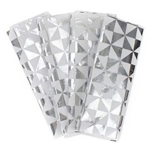 hallmark signature tissue paper (silver foil with geometric design)