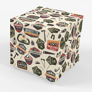 stesha party explorer outdoor adventure enthusiast wrapping paper – 30 x 20 inch (3 sheets)