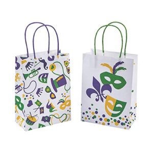 mardi gras craft bag – party supplies – 12 pieces