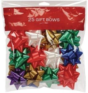 berwick offray 74000 25 count traditional star bow bag for decoration
