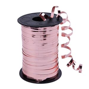 ancoo 500 yards rose gold curling ribbon crimped balloon ribbon roll gift wrapping curling ribbon