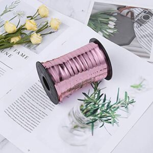 Ancoo 500 Yards Rose Gold Curling Ribbon Crimped Balloon Ribbon Roll Gift Wrapping Curling Ribbon