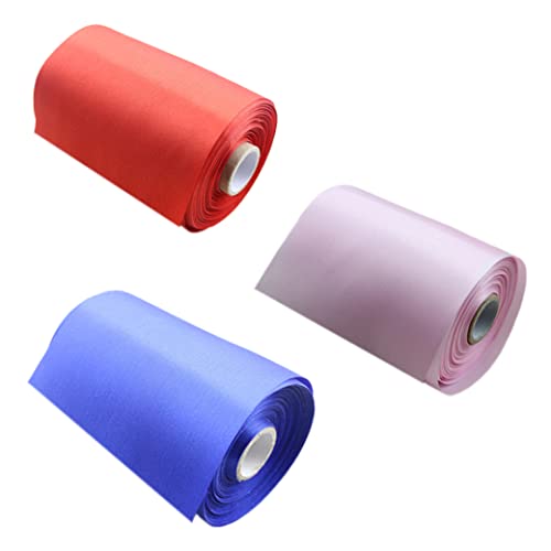 Eioflia Satin Ribbon Gift Wrapping Ribbons Solid Fabric Ribbons Ribbons for Hair Bows Fabric Ribbons Roll for Hair Bows Cards Floral Pink.