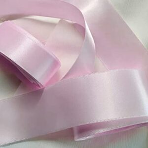 Eioflia Satin Ribbon Gift Wrapping Ribbons Solid Fabric Ribbons Ribbons for Hair Bows Fabric Ribbons Roll for Hair Bows Cards Floral Pink.