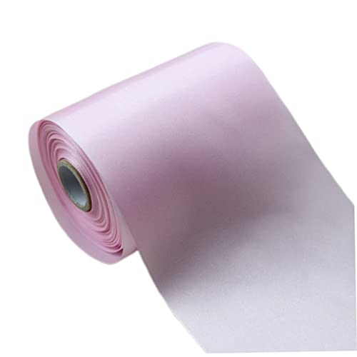 Eioflia Satin Ribbon Gift Wrapping Ribbons Solid Fabric Ribbons Ribbons for Hair Bows Fabric Ribbons Roll for Hair Bows Cards Floral Pink.