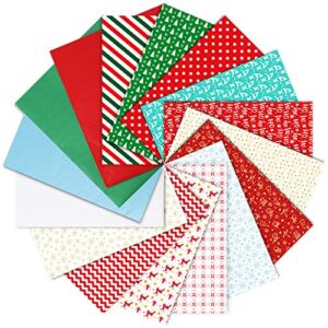 200pcs christmas tissue paper for gift wrapping, 16 different style wrapping for christmas boxes, xmas wrapping bags and wine bottles