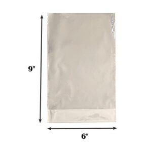 6"x 9" Flat Bottom Bags, Bottom Gusset Bags, 6x9 Cello Bags, Cellophane Treat Goodie Bags for Small Party Favor Packaging, Small Christmas Gift Wrapping Bags - 100 Pcs