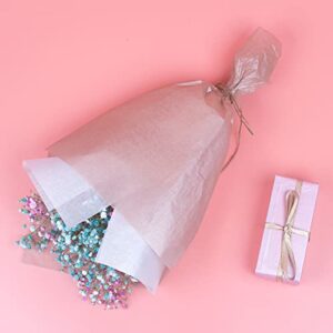 Feibmir 60 Sheets 6 Colors Metallic Tissue Paper,Gift Wrapping for Birthday Parties Christmas Weddings DIY Crafts,20 x 14 Inch(Rose Gold, Gold, Silver,Pink Gold,Black,White )