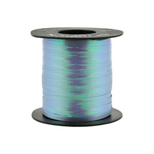 berwick 3/16-inch wide by 250 yard spool crimped iridescent curling ribbon, light blue