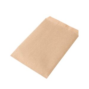 Z ZICOME Flat Brown Kraft Paper Bags, 4" x 6", 100 Pcs