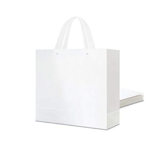 packhome 6 extra large gift bags 17.5x6x16 inches, white premium gift bags with handles for gift giving (glossy white)