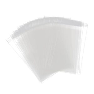 fgfak 200 pcs 4×6 inches clear resealable cello/cellophane treat bags good for pastry,bakery,cookie, soap,candy and dessert, 4×6 inch (pack of 200)