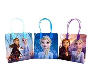 four-seasonstore frozen 2 – elsa, anna & olaf premium quality party favor goodie small gift bags color 12pcs ?