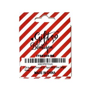 Gift Boutique Christmas Sticker Gift Tags Roll Box 110 Count Elegant Red & Silver Designs Personalized Holiday Self-Adhesive Name Labels Write On Then Peel & Stick for Wrapping Packages & Presents