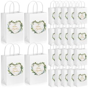 60 packs wedding gift bags better together party favor bags kraft paper bridal shower gift bags with handles wedding gift wrap bags for wedding bridal engagements party, 8.27 x 5.91 x 3.15 inch
