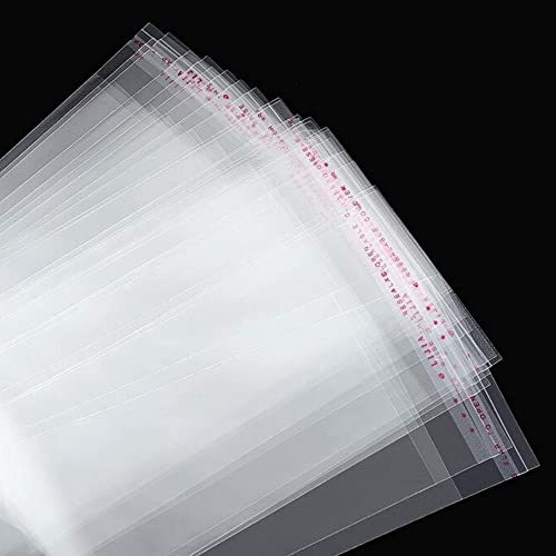 Clear Self Adhesive Cellophane Bags 2x6" Skinny Self Stick Cello Baggies 200pcs Long OPP Poly Glassine Bags 2mil for Candy Crafts Bracelet Oil Pastel Disposable Tableware Watch Hairpin Key Chain