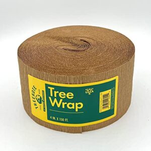 Treekote Brown Paper Tree Wrap - 4" x 150' Commercial Outdoor Use