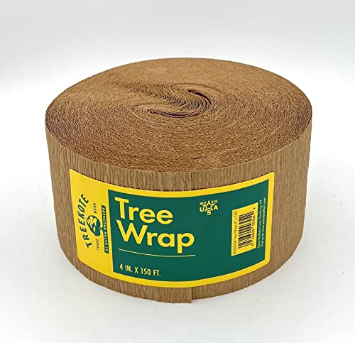 Treekote Brown Paper Tree Wrap - 4" x 150' Commercial Outdoor Use