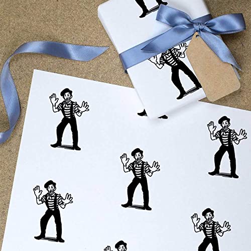 5 x A1 'Mime Artist' Gift Wrap/Wrapping Paper Sheets (GI00065823)