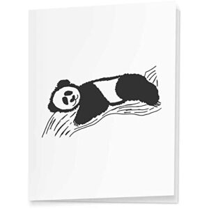 4 x ‘panda on branch’ gift tags / labels (gi00065671)