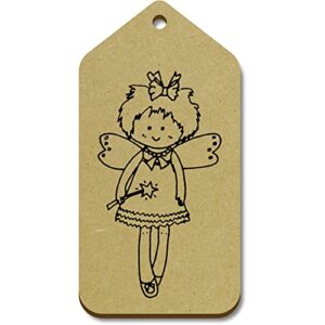 azeeda 10 x large ‘fairy’ wooden gift tags (tg00111035)