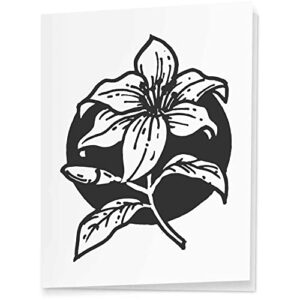 azeeda 4 x ‘lily’ gift tags/labels (gi00065704)