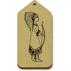 10 x ‘native american archer’ 66mm x 34mm gift tags (tg00110898)