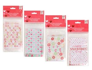 valentine themed treat bags with zip-seal (40)