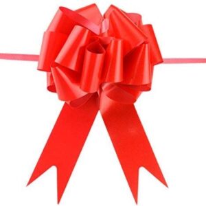 Star Quality Elegant Pull Bow for Gift Package Quality Elegant Pull Bow for Gift Package … (5 Inch, Christmas Red)