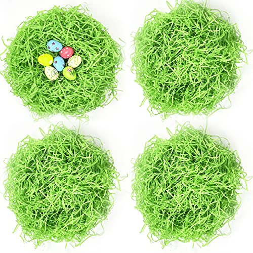 Wittocs Easter Grass Recyclable Shred Paper Super Large Pack Easter Gift Basket Filler Easter Party Decoration Wrapping Basket Filling