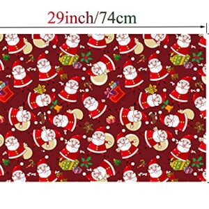 U'COVER Christmas Gift Wrapping Paper for Kids Boys Girls Baby Women Men Xmas Present Wrapping Paper 4 Style Christmas Santa Claus Snoman Tree Snowflake Deer Gift Wrap 12 FOLDED SHEET 20×29inch