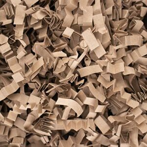 magicwater supply monster jumbo crinkle cut paper shred filler (2 lb) for gift wrapping & basket filling – kraft