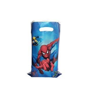 30pcs Spiderman gift bag, Spiderman theme party supplies, children's birthday party gift bag candy bag