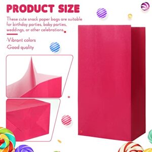 120 Pcs Solid Color Party Favor and Wrapped Treat Bags 12 Colors Goodie Bags Small Gift Bags Paper Bags Candy Bags for Birthday Baby Shower Wedding Crafts and Activities, 5.1 x 3.1 x 9.4 Inch