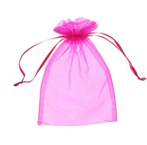sumdirect 100pcs 5×7 inches sheer drawstring organza jewelry pouches wedding party christmas favor gift bags