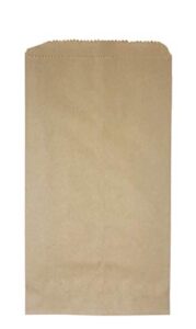 royal7 200 pack 6.25″ x 11″ inches brown kraft paper bags, arts sewing crafts cellophane wrap flat merchandise bags