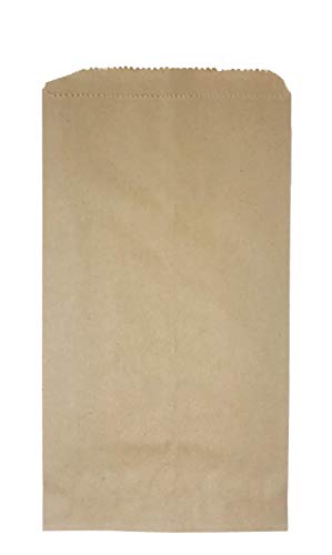 Royal7 200 Pack 6.25" x 11" Inches Brown Kraft Paper Bags, Arts Sewing Crafts Cellophane Wrap Flat Merchandise Bags