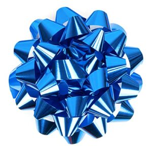 maypluss 9″ gift bow, 1 bows, royal blue, perfect for birthday, holiday, party favors decorations