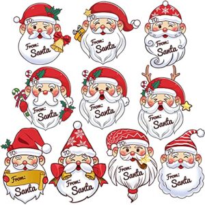 60 pcs from santa tag stickers christmas gift name labels for holiday festive gift wrapping party favors