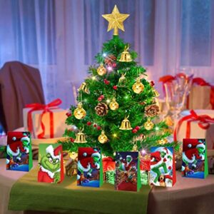 NA 24pcs Grinch Goody Bags Christmas Gift Bags for Grinch Birthday Party Decorations Supplies Decor