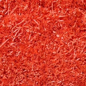 MagicWater Supply Soft & Thin Cut Crinkle Paper Shred Filler (1/2 LB) for Gift Wrapping & Basket Filling - Orange